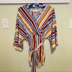Boutique striped romper